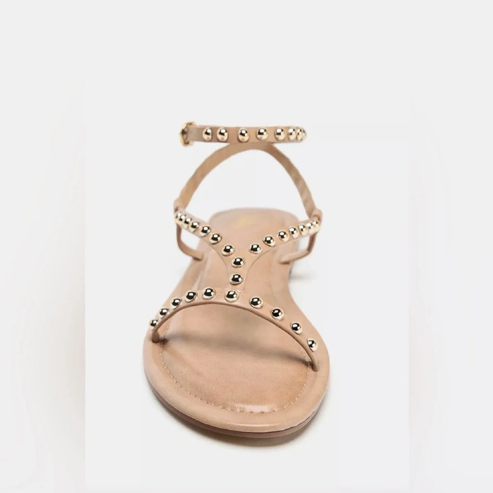 ZARA Metallic Bead Strap Sandal - Picture 4 of 5